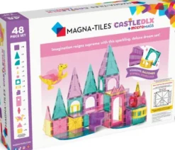 Magna-Tiles - Castle Dlx + Micromags - Deluxe Slot - 48 Dele