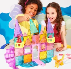 Magna-Tiles - Castle Dlx + Micromags - Deluxe Slot - 48 Dele