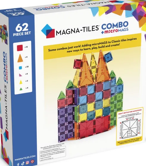 Magna-Tiles - Combo + Micromags - 62 Dele