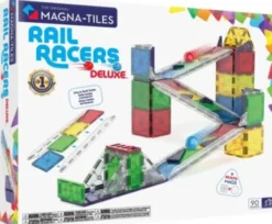Magna-Tiles Kuglebane - Deluxe Rail Racers - 90 Dele