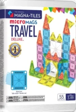 Magna-Tiles Micromags - Deluxe Rejsesæt I Æske - 55 Dele