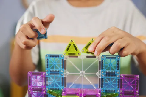 Magna-Tiles Micromags - Deluxe Rejsesæt I Æske - 55 Dele