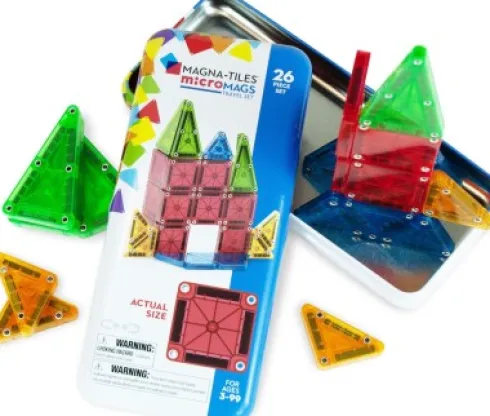 Magna-Tiles - Micromags Rejsesæt - 26 Dele