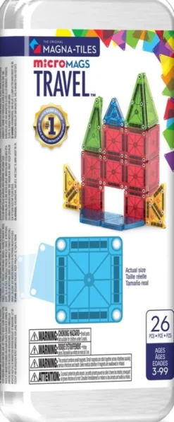 Magna-Tiles - Micromags Rejsesæt - 26 Dele