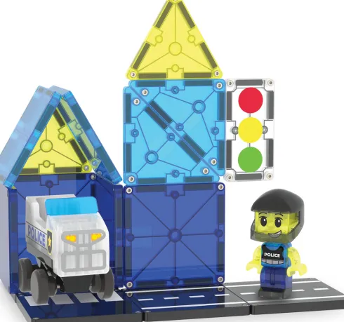 Magna-Tiles Politipatrulje - 20 Dele