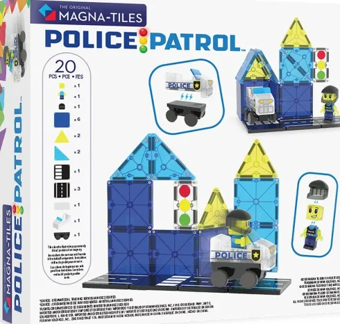 Magna-Tiles Politipatrulje - 20 Dele