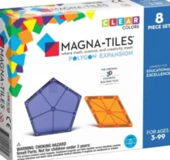 Magna-Tiles - Polygon Magnetsæt - Udvidelsessæt - 8 Stk