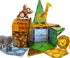 Magna-Tiles - Safari Dyr Magnetsæt - 25 Dele