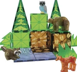 Magna-Tiles - Skovens Dyr Magnetsæt - 25 Dele