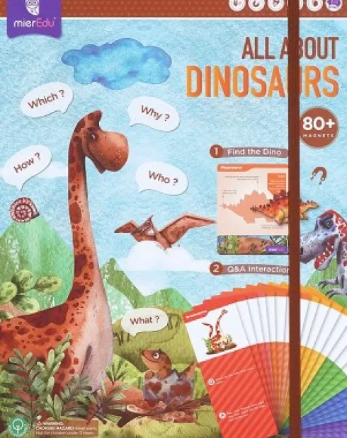 Magnetisk Legetøj - Dinosaurs - Engelsk - Mieredu