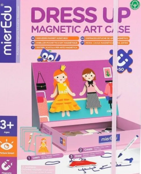 Magnetisk Legetøj - Kunst Box - Påklædning - Mieredu