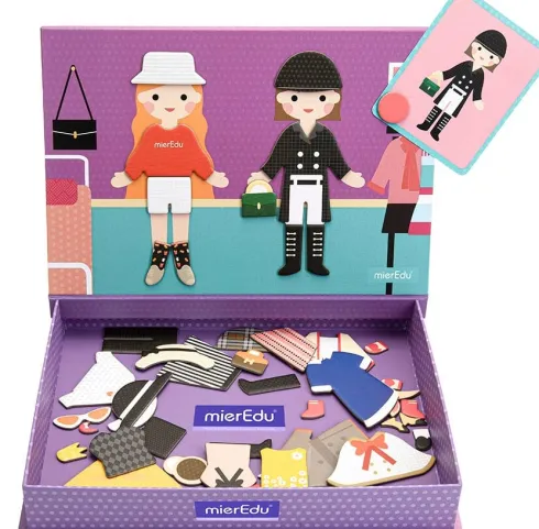 Magnetisk Legetøj - Kunst Box - Påklædning - Mieredu