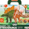 Magnetisk Legetøj Med Tavle - Stegosaurus - Mieredu