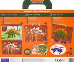 Magnetisk Legetøj Med Tavle - Stegosaurus - Mieredu