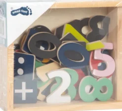 Magnet Tal Og Regnetegn I Træ - Farvet - 40 Stk - Small Foot