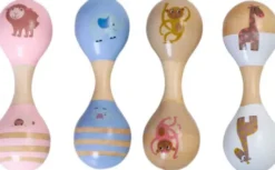 Magni - Dobbelt Maracas Til Børn - Noahs Ark - Assorteret