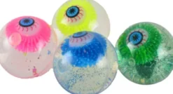 Magni - Hoppebold Med Øje Og Flash Lys - Assorteret