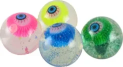 Magni - Hoppebold Med Øje Og Flash Lys - Assorteret