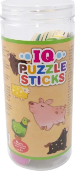 Magni - Iq Puzzle Sticks - 6 Trafik Puslespil