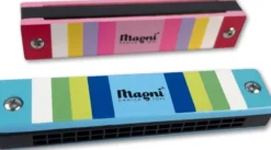 Magni - Mundharmonika Til Børn - Stribet - Assorteret