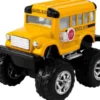 Magni - Skolebus Monster Truck Legetøj - Med Pull-Back