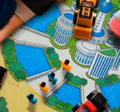 Magni - Skumgulv Til Børn - Dinopark - 9 Skumfliser
