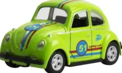 Magni - Vw Bobbel Legetøjsbil - Herbie - Pull-Back - Assorteret