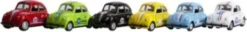 Magni - Vw Bobbel Legetøjsbil - Herbie - Pull-Back - Assorteret