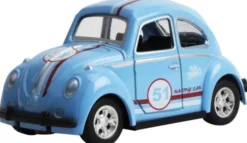 Magni - Vw Bobbel Legetøjsbil - Herbie - Pull-Back - Assorteret