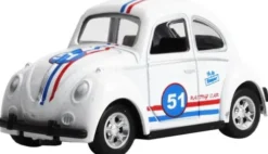 Magni - Vw Bobbel Legetøjsbil - Herbie - Pull-Back - Assorteret