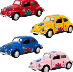 Magni - Vw Bobbel Legetøjsbil Med Blomster - Assorteret