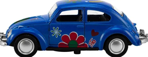 Magni - Vw Bobbel Legetøjsbil Med Blomster - Assorteret