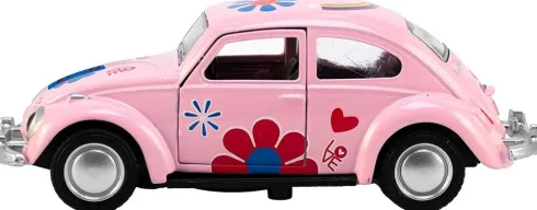Magni - Vw Bobbel Legetøjsbil Med Blomster - Assorteret