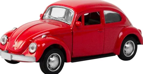 Magni - Vw Folkevogn Bil Med Pull-Back - Assorteret - 1 Stk