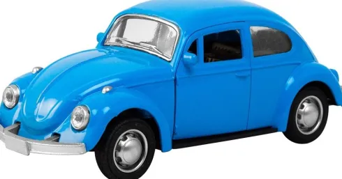 Magni - Vw Folkevogn Bil Med Pull-Back - Assorteret - 1 Stk