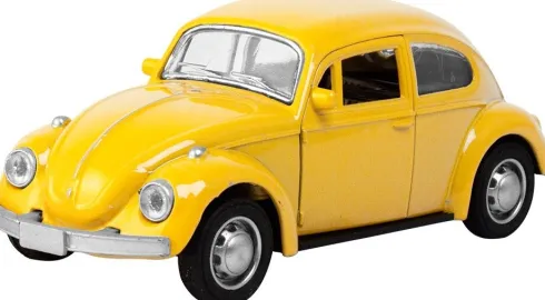 Magni - Vw Folkevogn Bil Med Pull-Back - Assorteret - 1 Stk