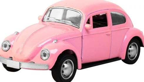 Magni - Vw Folkevogn Bil Med Pull-Back - Assorteret - 1 Stk