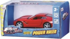Maisto - Power Racer Bil - Pull Back - 11 CM - Assorteret