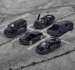 Majorette - Black Edition 5 Biler Gaveæske