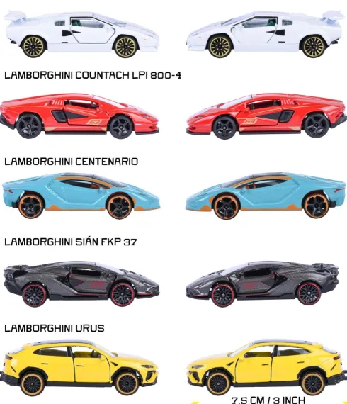 Majorette - Lamborghini 5 Stk Gaveæske