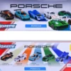 Majorette - Porsche 5 Stk Gaveæske