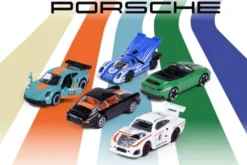 Majorette - Porsche 5 Stk Gaveæske