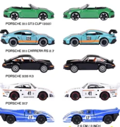 Majorette - Porsche 5 Stk Gaveæske