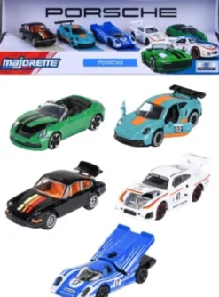 Majorette - Porsche 5 Stk Gaveæske