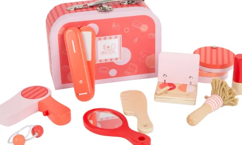Make-Up Og Frisør Kuffert Sæt Med Tilbehør - Retro - Small Foot