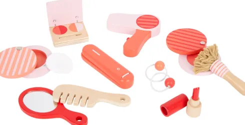 Make-Up Og Frisør Kuffert Sæt Med Tilbehør - Retro - Small Foot