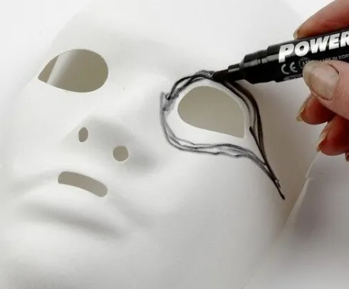 Mal Selv Masker - Helmaske - Hvid - 12 Stk