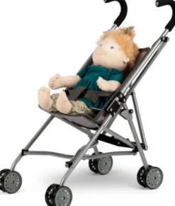 Mamamemo - Dolls Paraply Klapvogn - Grå