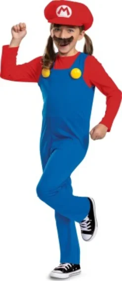 Mario Kostume Til Børn - Super Mario - 128 CM