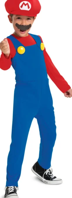 Mario Kostume Til Børn - Super Mario - 128 CM